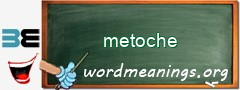 WordMeaning blackboard for metoche